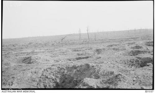 Westhoek Ridge looking towards Nonne Bossen September 1917. Photographer unknown, photograph source AWM E01037