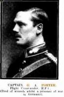 Captn. Gavin Porter RFC, Photographer unknown, photograph source Western Mail 24.3.1916 p28