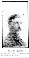 Cpl. H Greay. Photo source The Sun 15.4.1917 p6