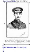 Ernest Whiteman. Photo source Western Mail 12.1.1917 p1 