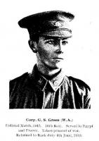 Cpl. Green G.S .National Bank of Australasia War Record of Bank &amp; Staff . Melb.Osbaldstone &amp; Co. 1921 p2