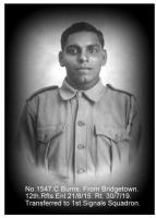 Pte. Charlie Burns. Photo source Phillip Sullivan