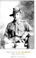 Pte. J. H. Murray. Photo source Western Mail 18.6.1915 p4