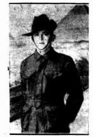 Pte. J. J. Harman. Photograph source Sunday Times 21.9.1919 p7