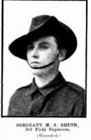 Sgt. M.S. Shenn. Photo source Western Mail 16.7.1915 p5 