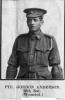 Pte. Anderson Gordon 1916. Photographer unknown. Photo source AWM P06954.002