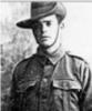Francis Joseph Kellow WW1. Portrait. Photographer unknown, photograh source reproduced with permission of Kellow family
