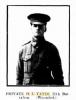 Pte. Harry Leslie Yates. Photo source Western Mail 8.9.1916 p23